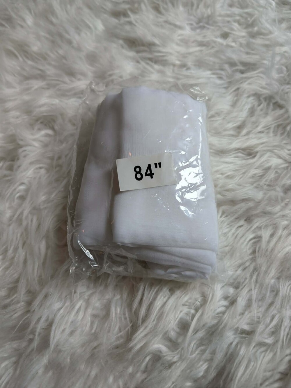 Nwt Tulle White Sheer Fabric Panel - 84"